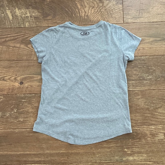 Girls Under Armour Grey T-shirt Size L - Picture 4 of 4